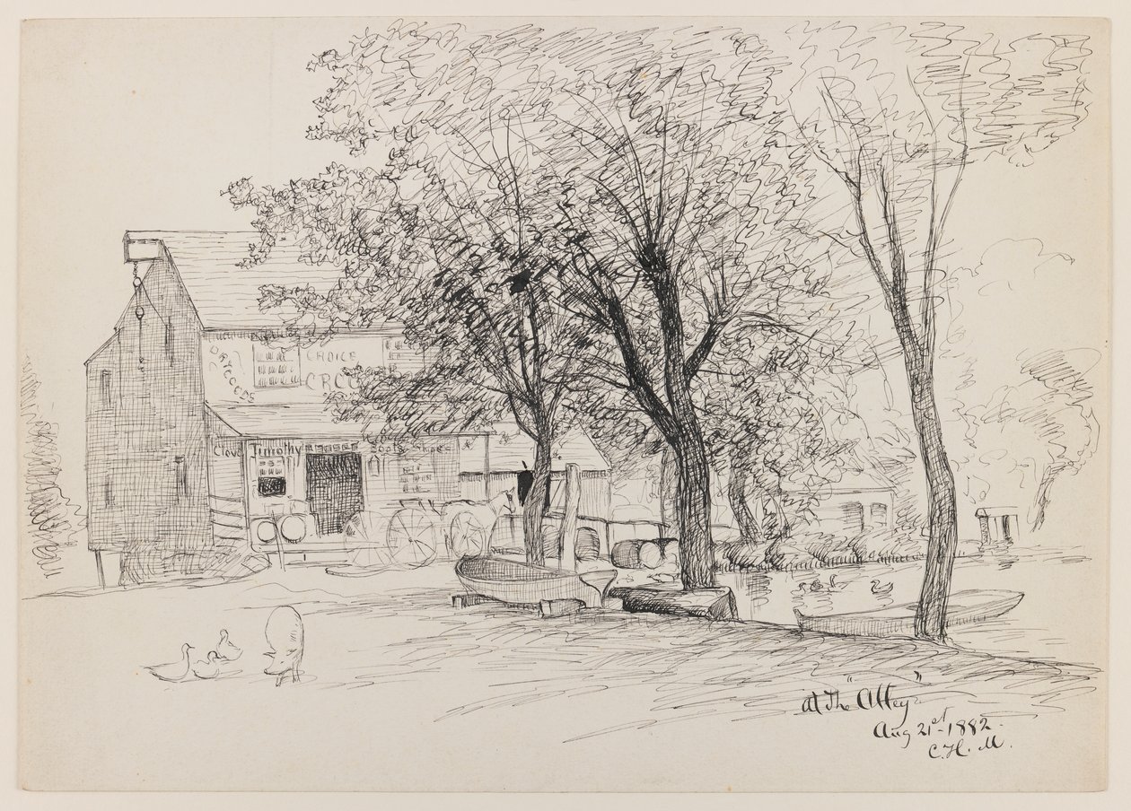 In de steeg, 21 augustus 1882 door Charles Henry Miller