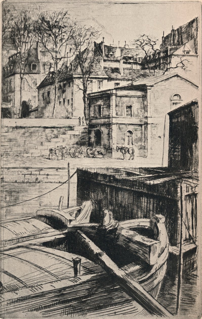 Quai des Celestins door Charles Heyman