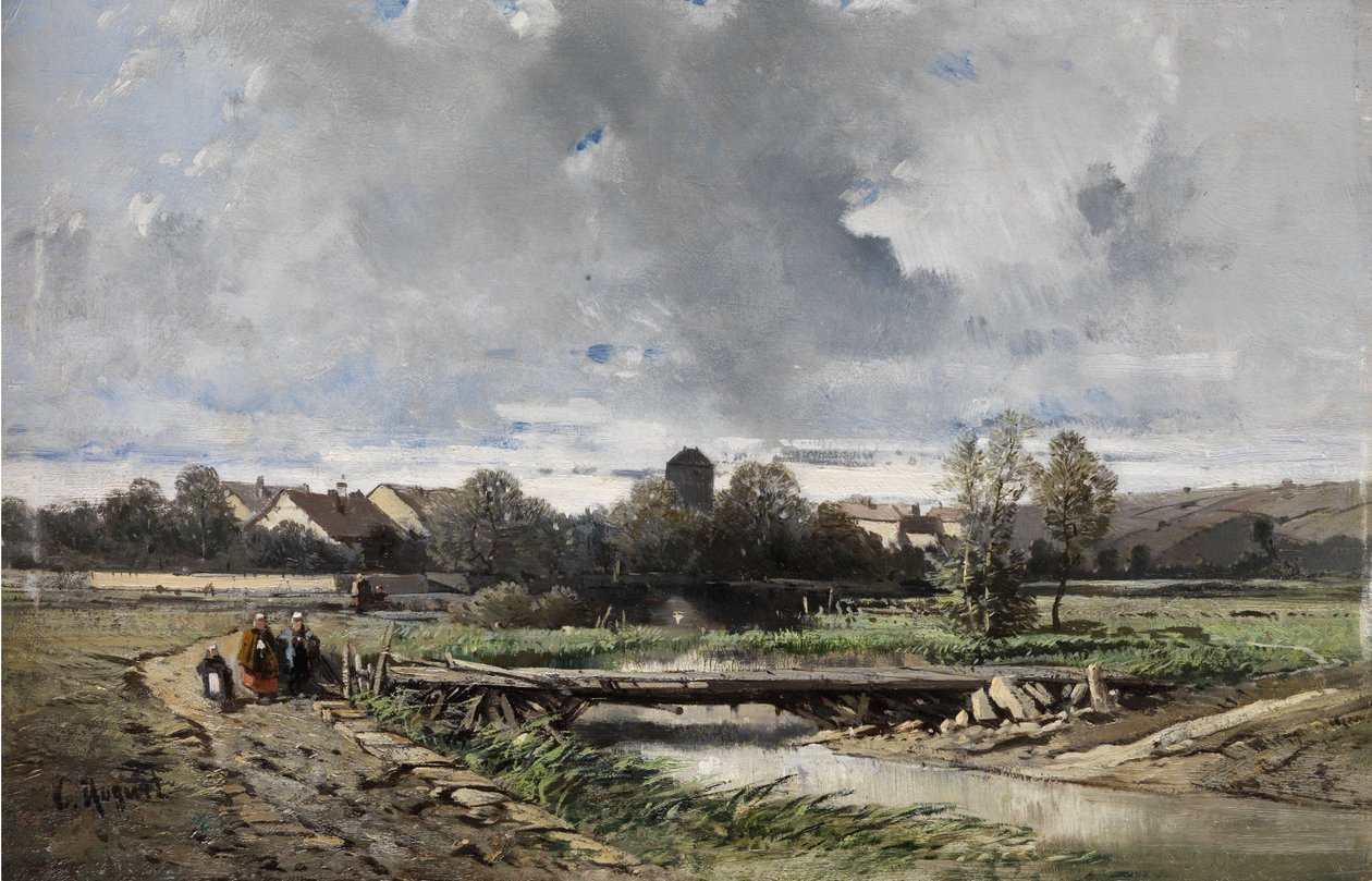 Een dorp in Normandië door Charles Hoguet