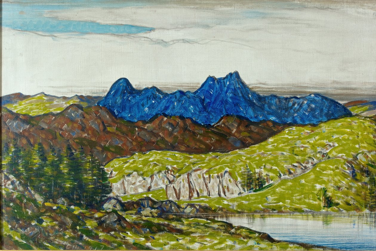 Langdale Pikes, 1917 door Charles John Holmes