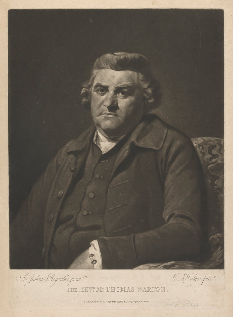 Dominee Thomas Warton door Charles Howard Hodges