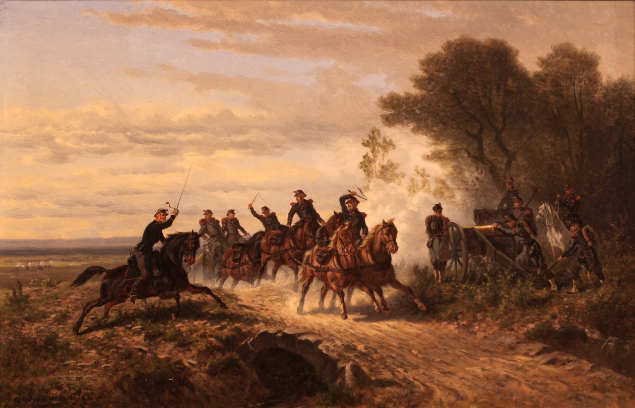 Oude batterij van Vaud door Charles Humbert