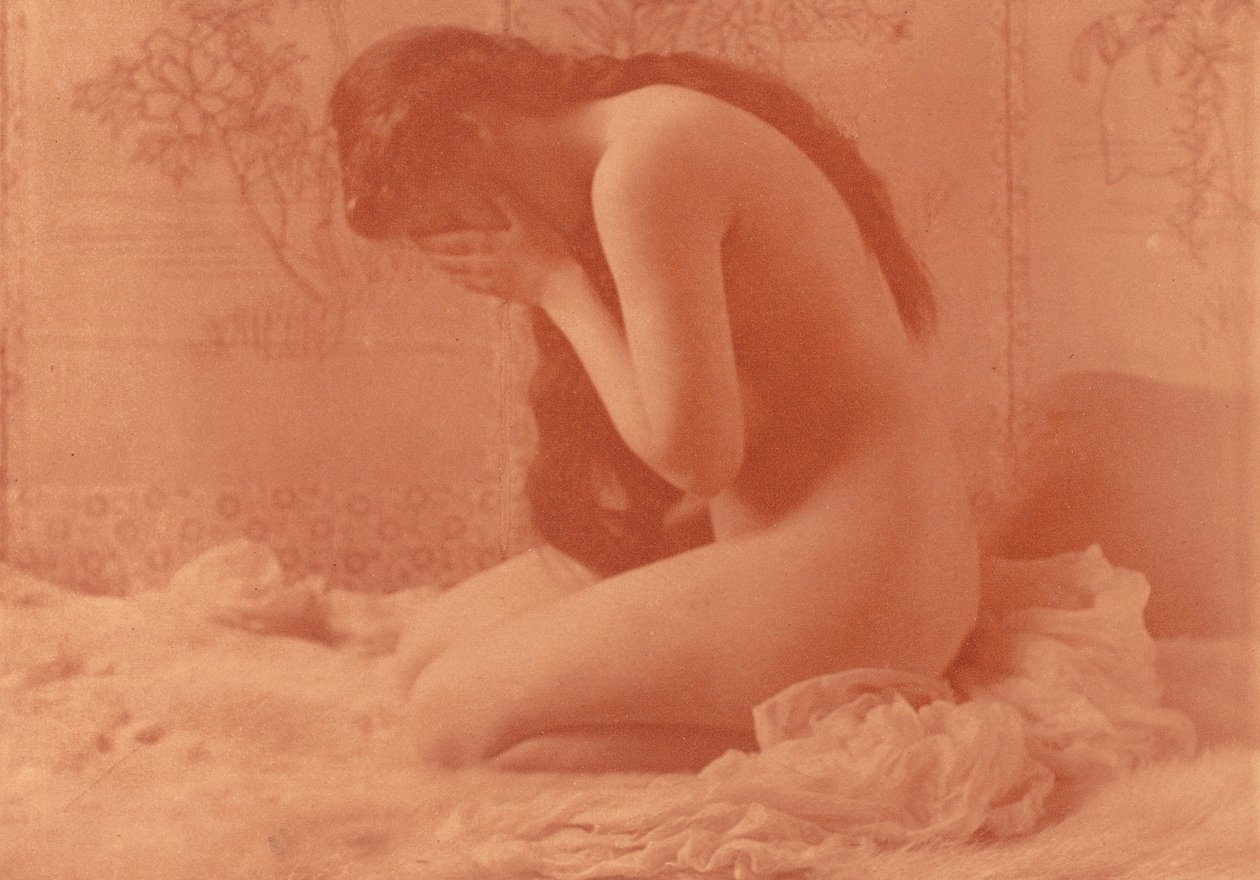Weeping Magdalen,1899 (photo) door Charles Isaac Berg