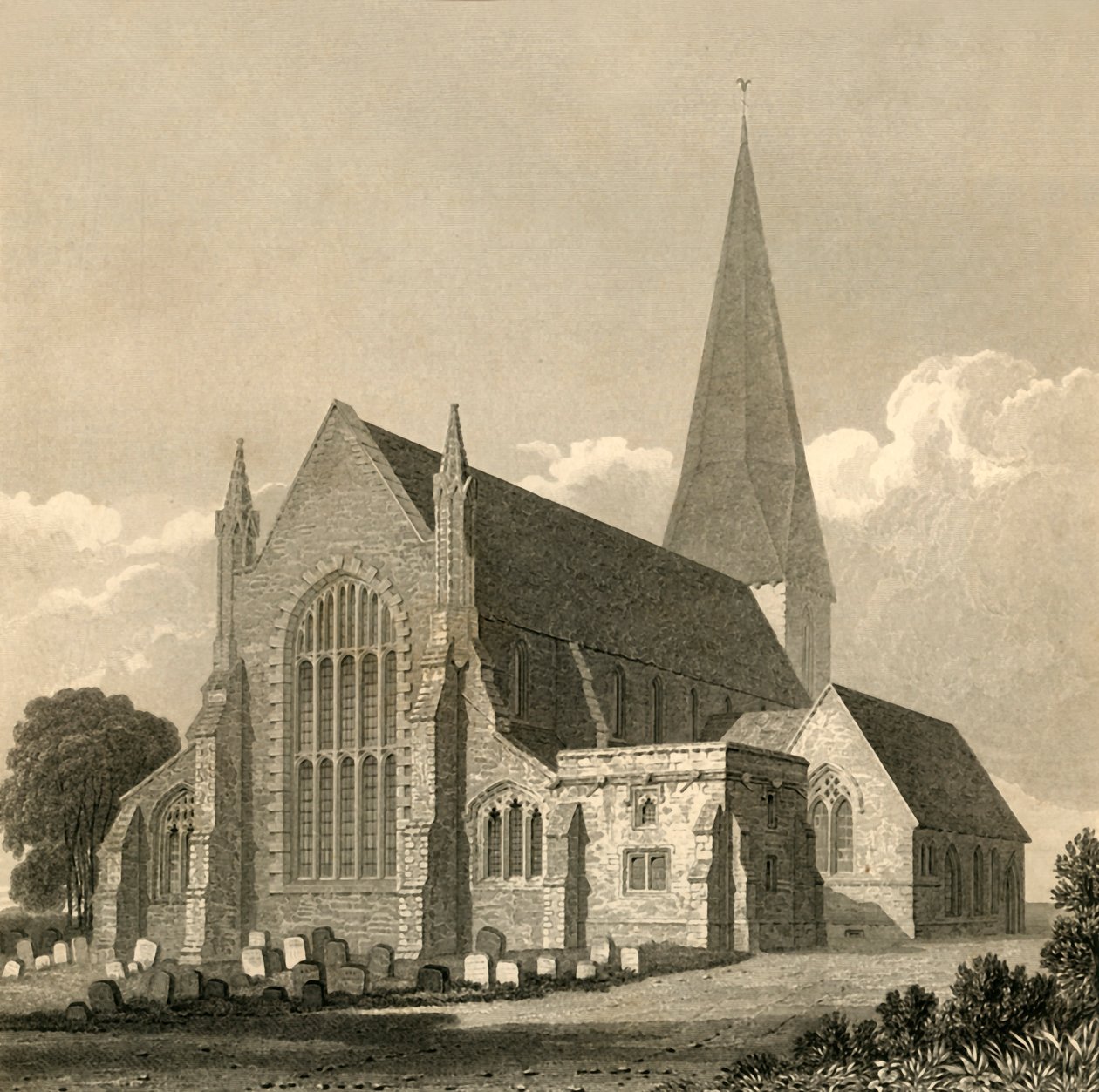 Horsham Kerk, 1835 door Charles J. Smith