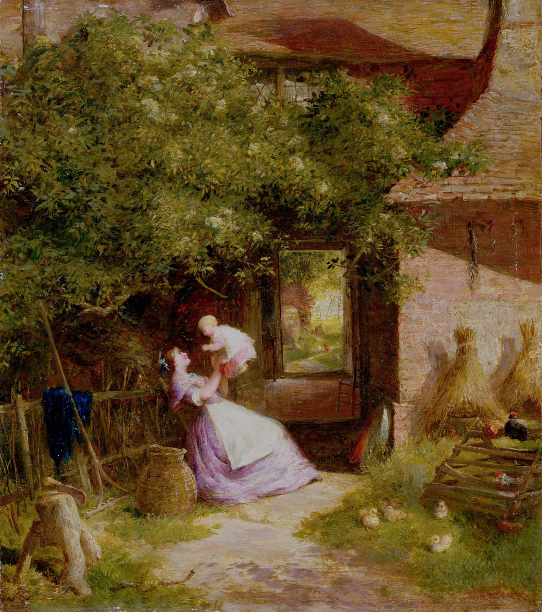 Moeder en kind door Charles James Lewis