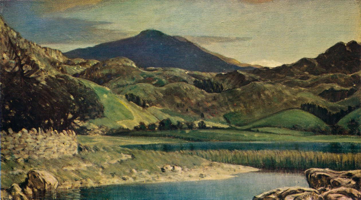 Watendlath Tarn, nabij Keswick, 1919-1931 door Charles John Holmes
