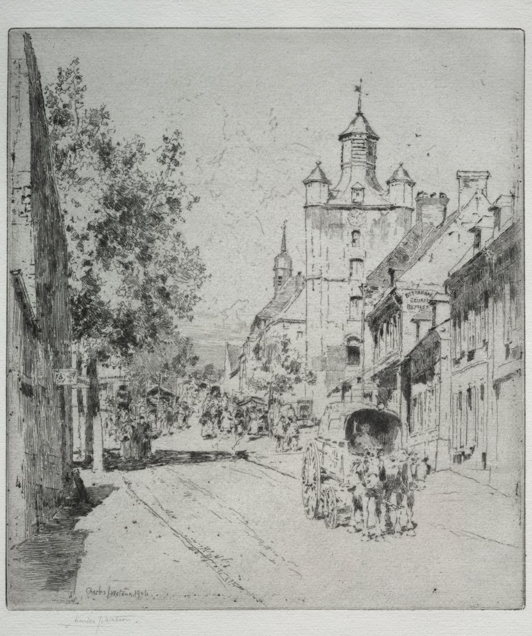 Tour de Marche, St. Riquier door Charles John Watson