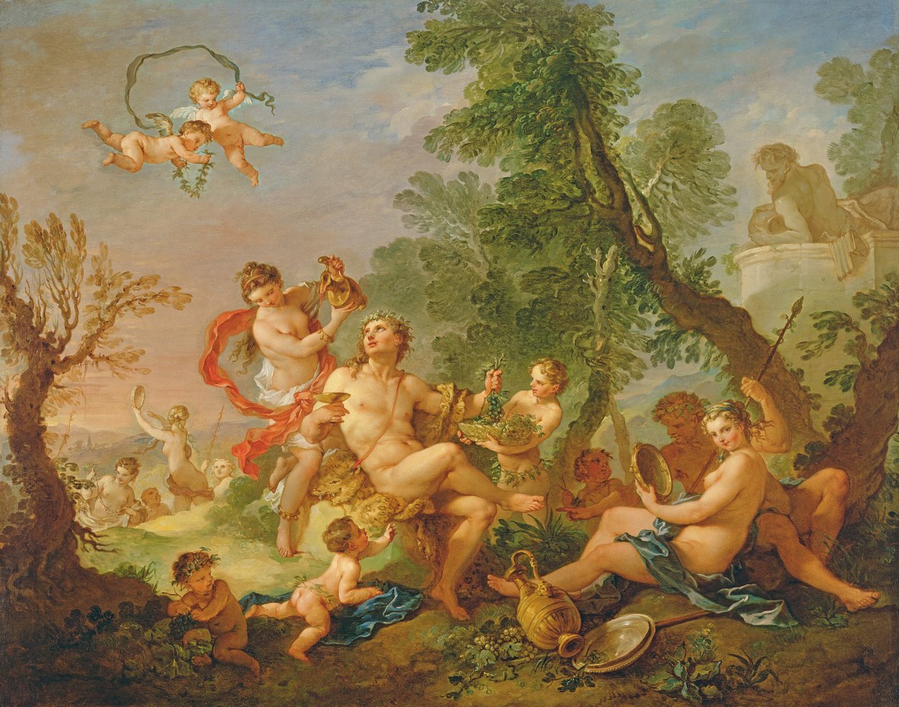 Bacchanaal door Charles Joseph Natoire