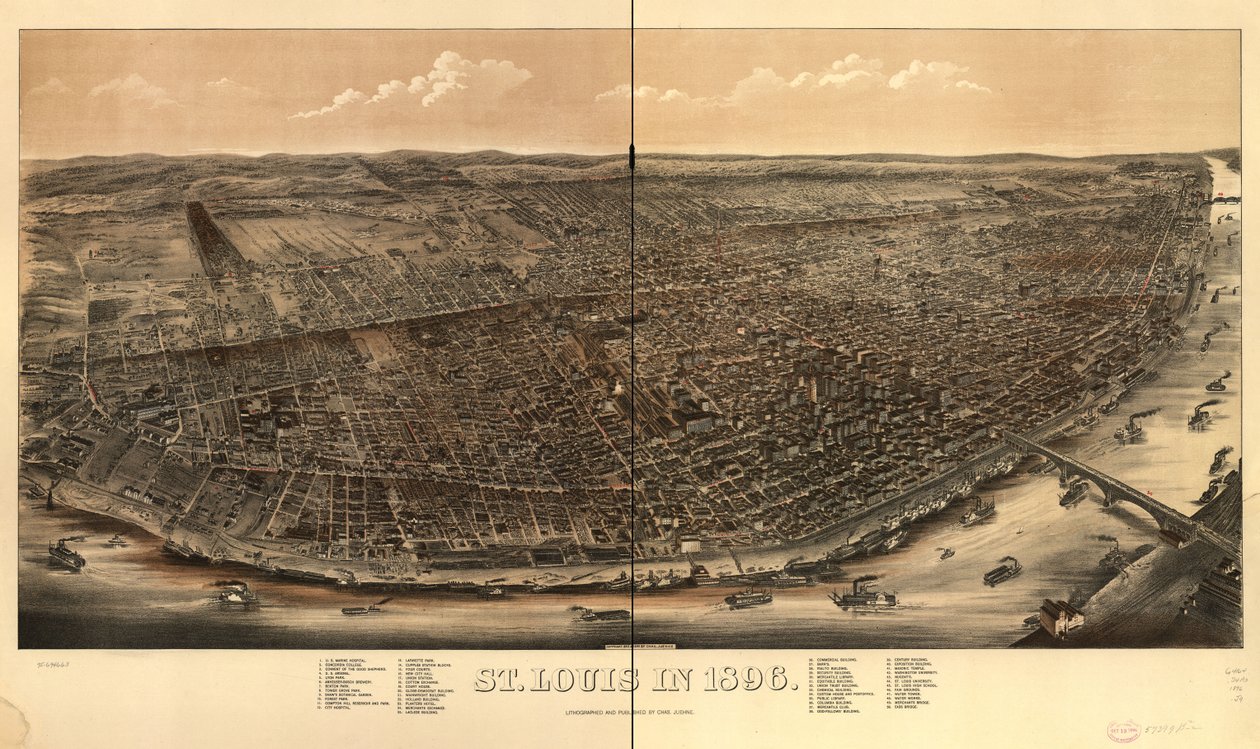 St. Louis in 1896 door Charles Juehne