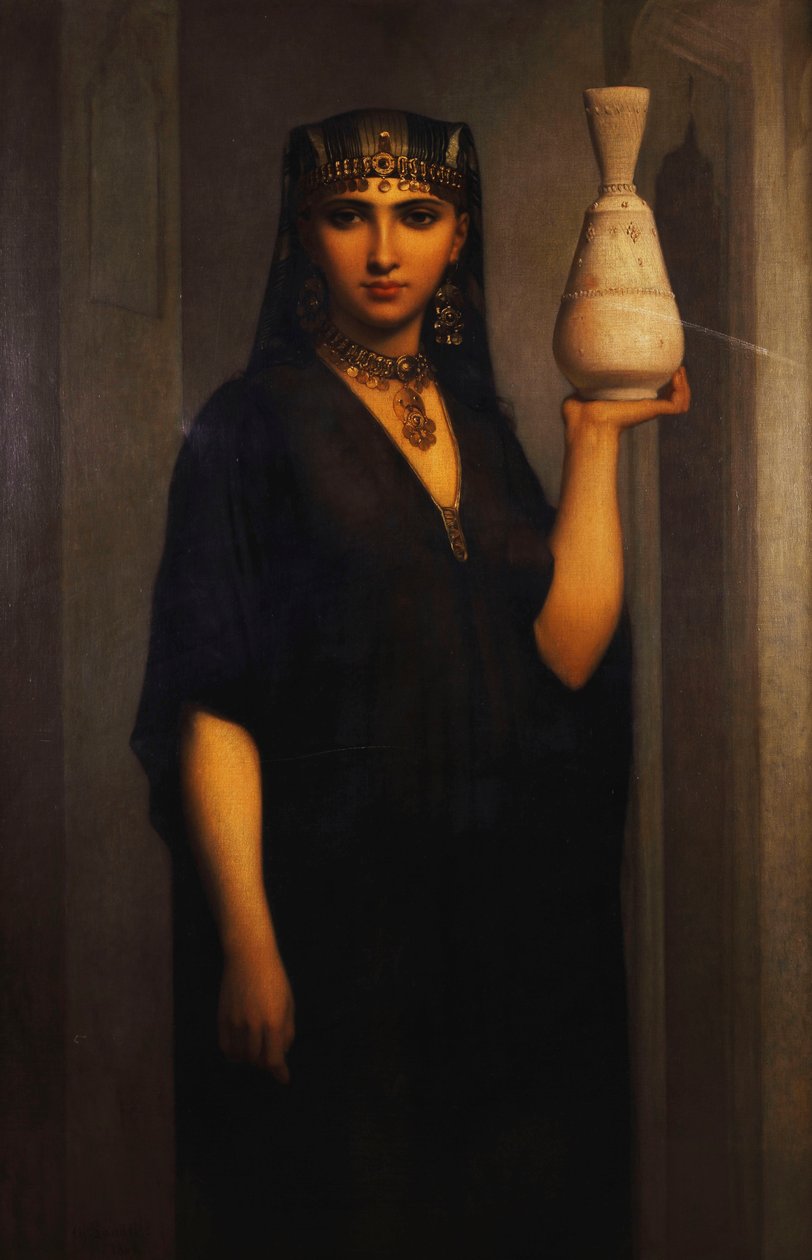 Boerin; Femme Fellah, 1869 door Charles Landelle