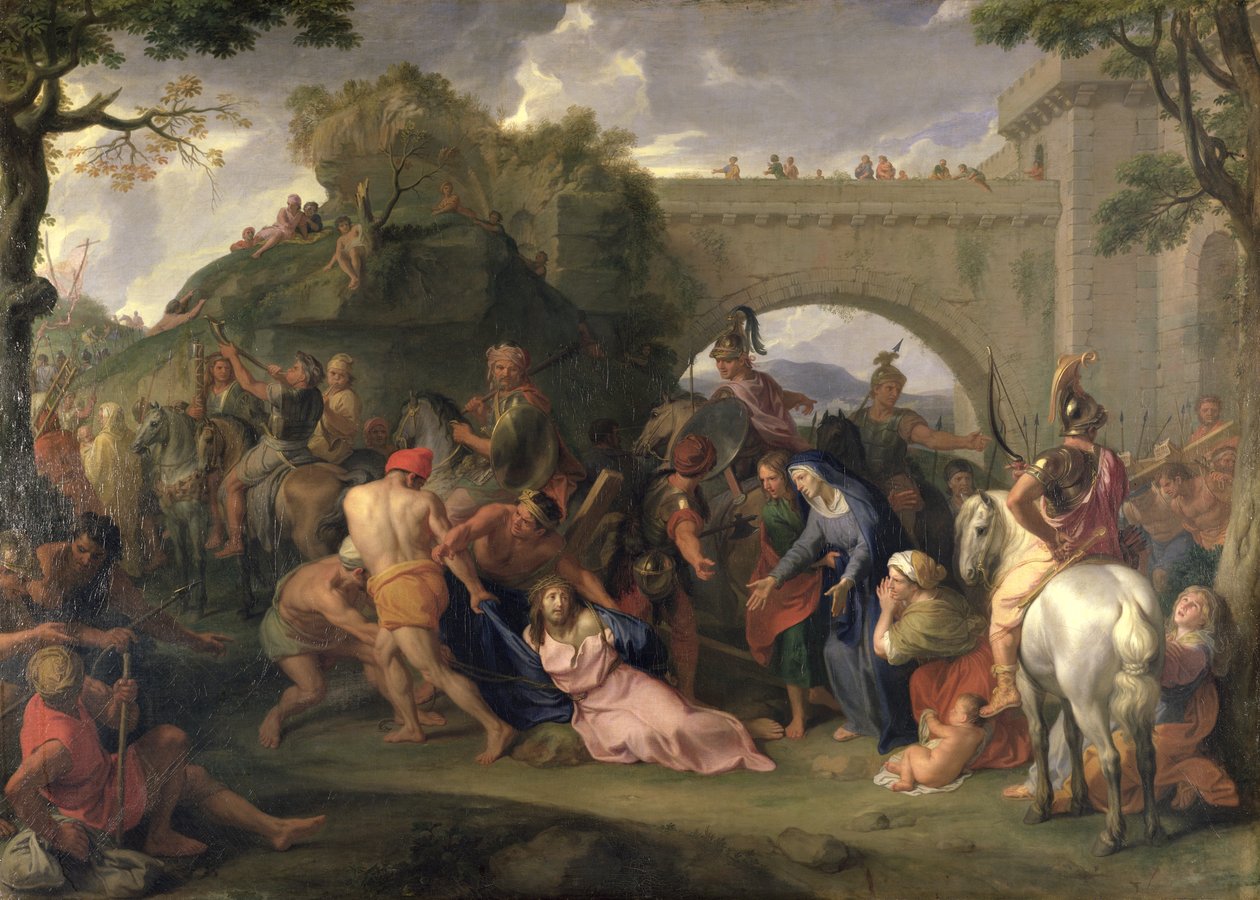 Christus draagt het kruis door Charles Le Brun