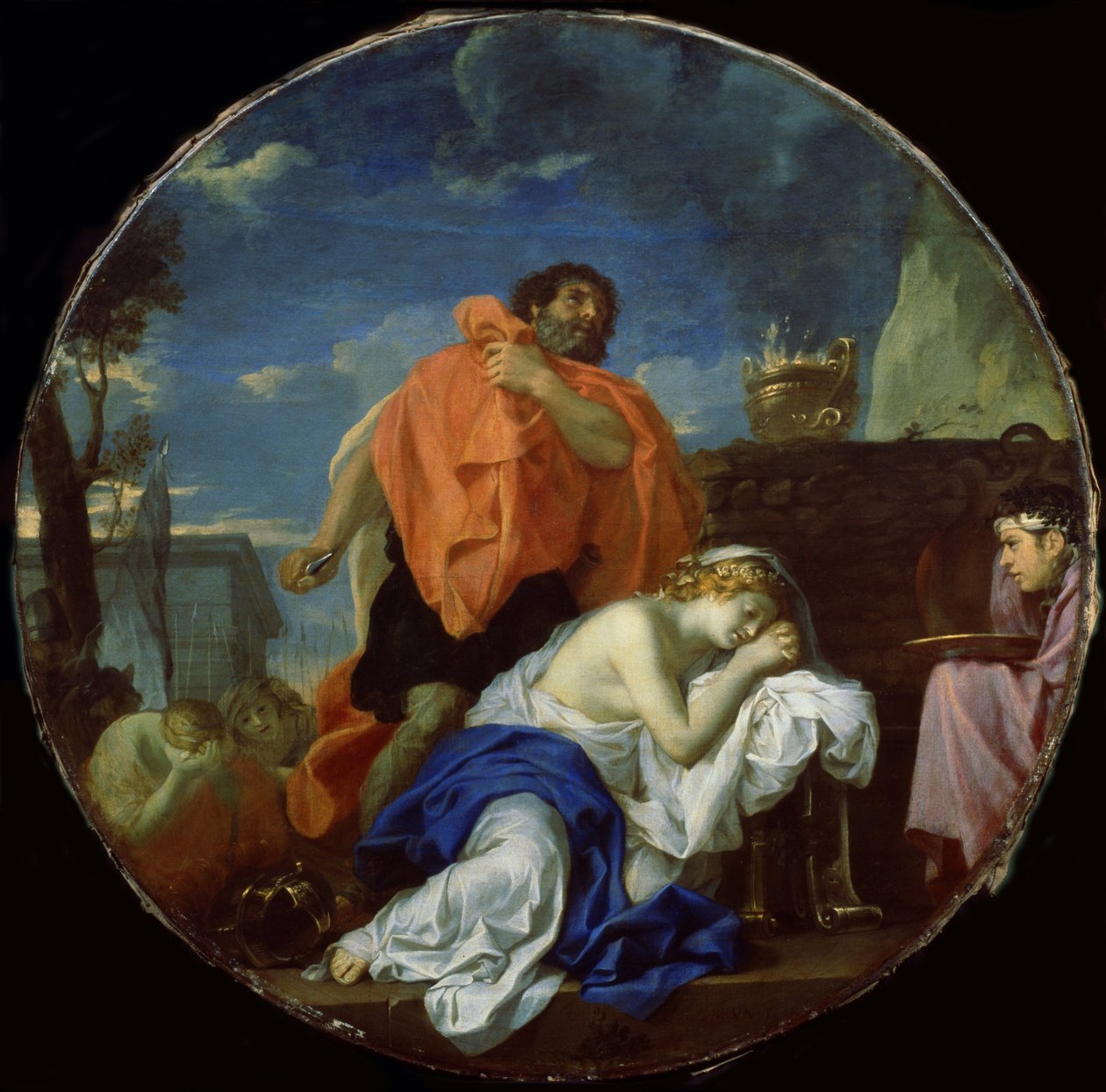 Jephthahs offer door Charles Le Brun