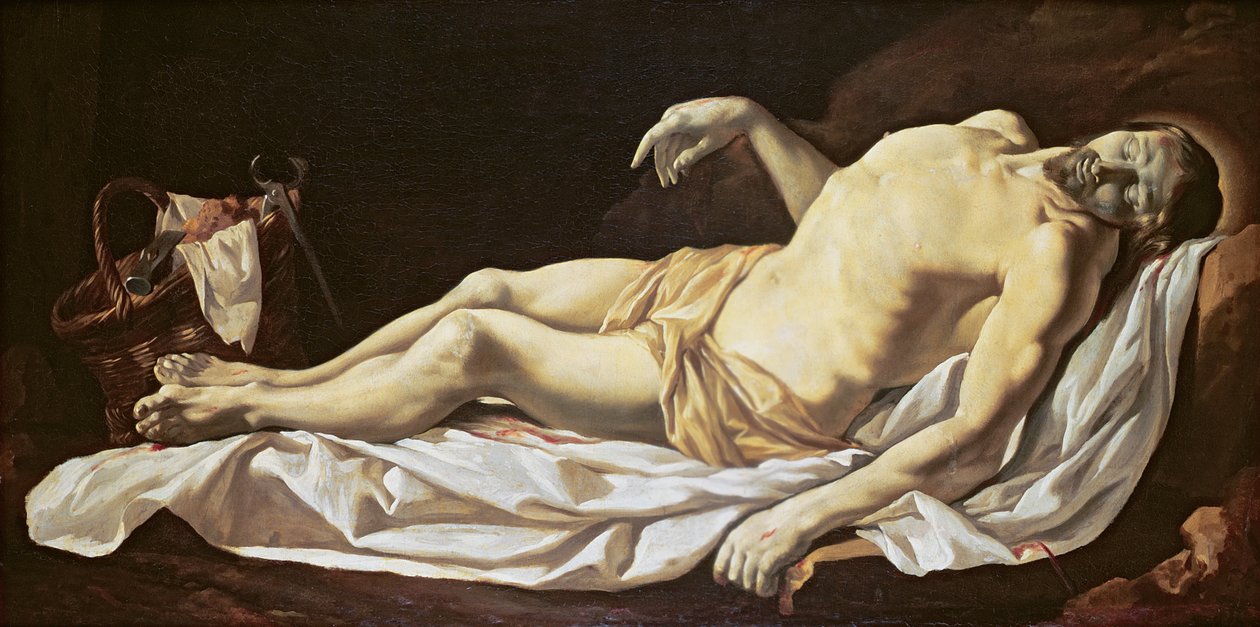 De dode Christus door Charles Le Brun
