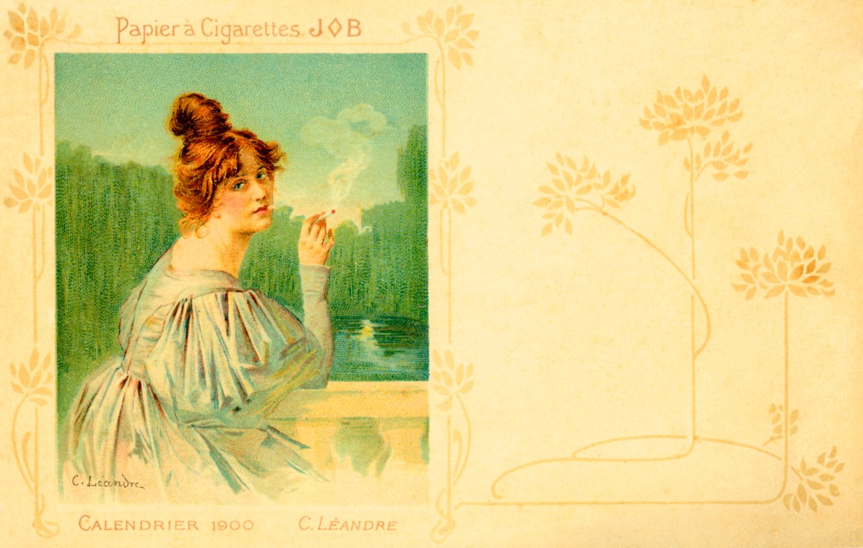 Collectie Job - 1900 Kalender (gravure) door Charles Leandre