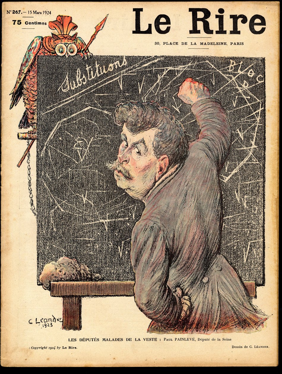 Omslag van "Het Gelach", Satirisch in Kleuren door Charles Leandre