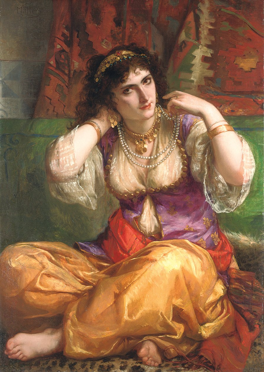 De Odalisque door Charles Louis Lucien Muller