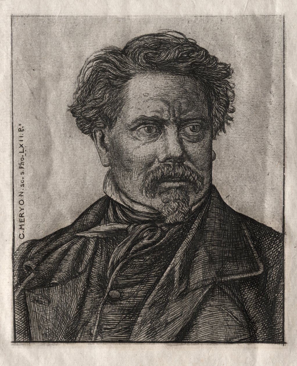 Benjamin Fillon, Man van Brieven door Charles Meryon