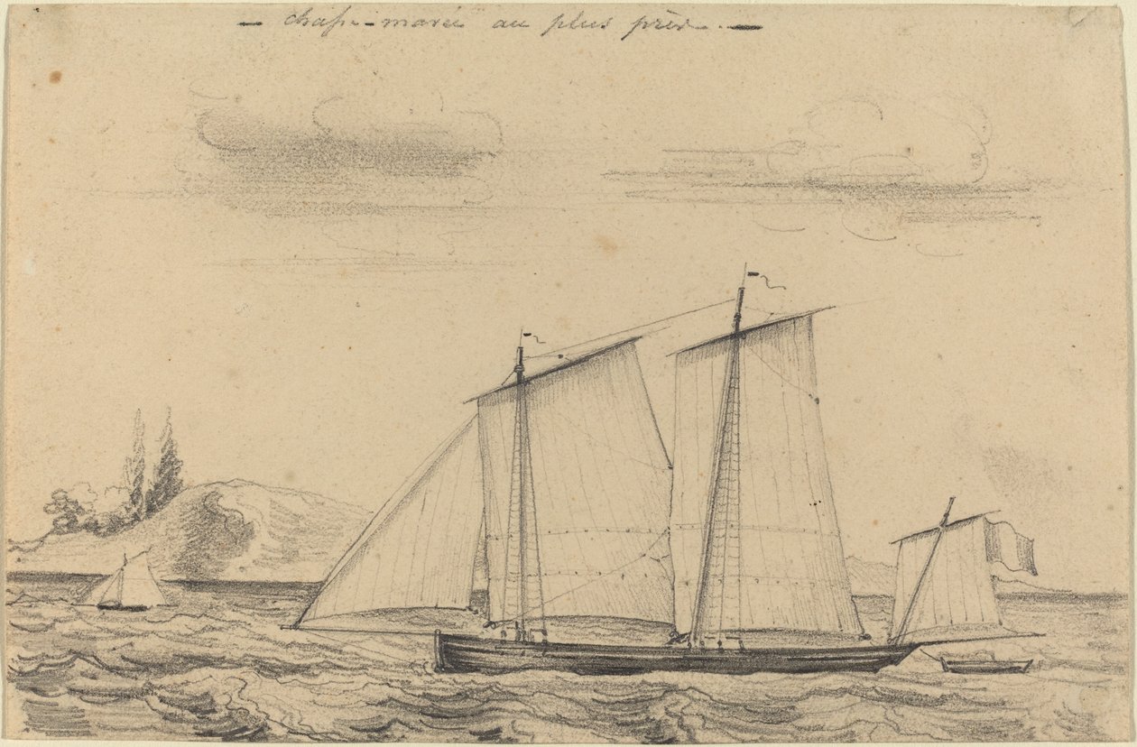 Chasse-maree au plus pres door Charles Meryon