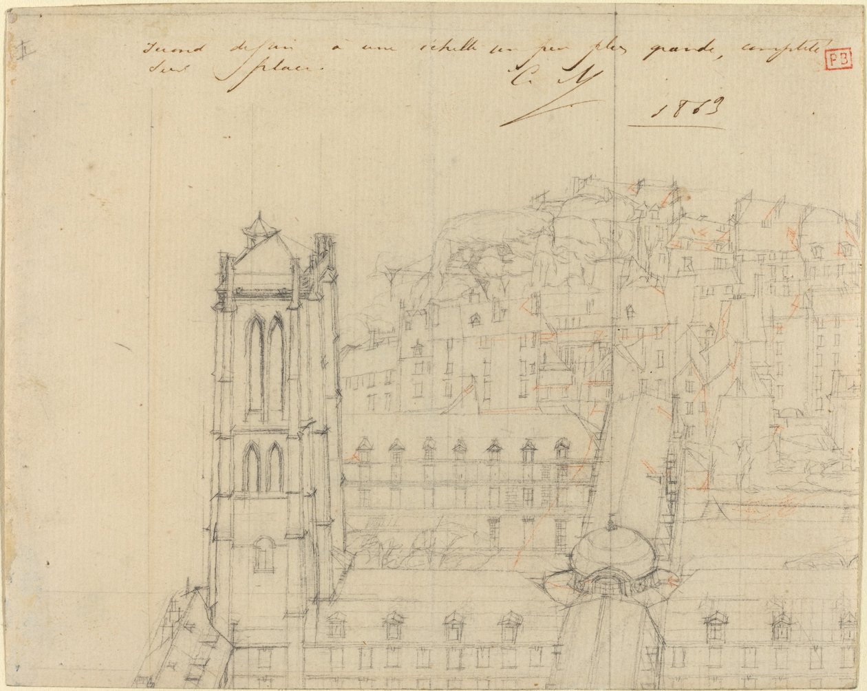 College Henri IV door Charles Meryon