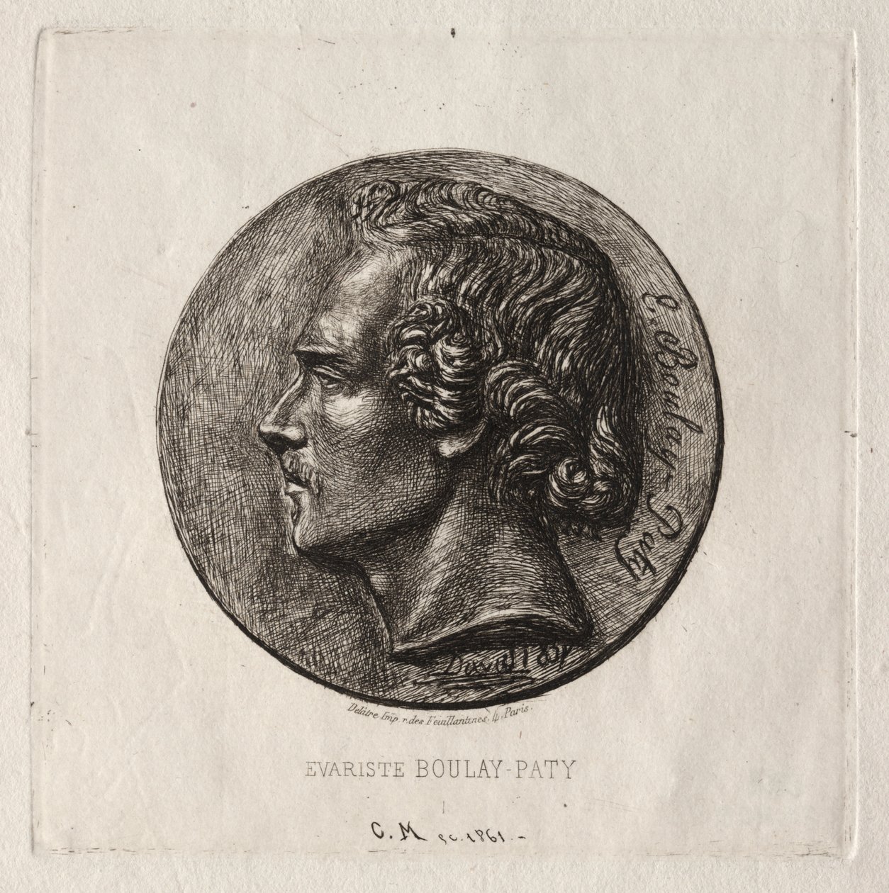 Evariste Boulay-Paty; een Dichter door Charles Meryon