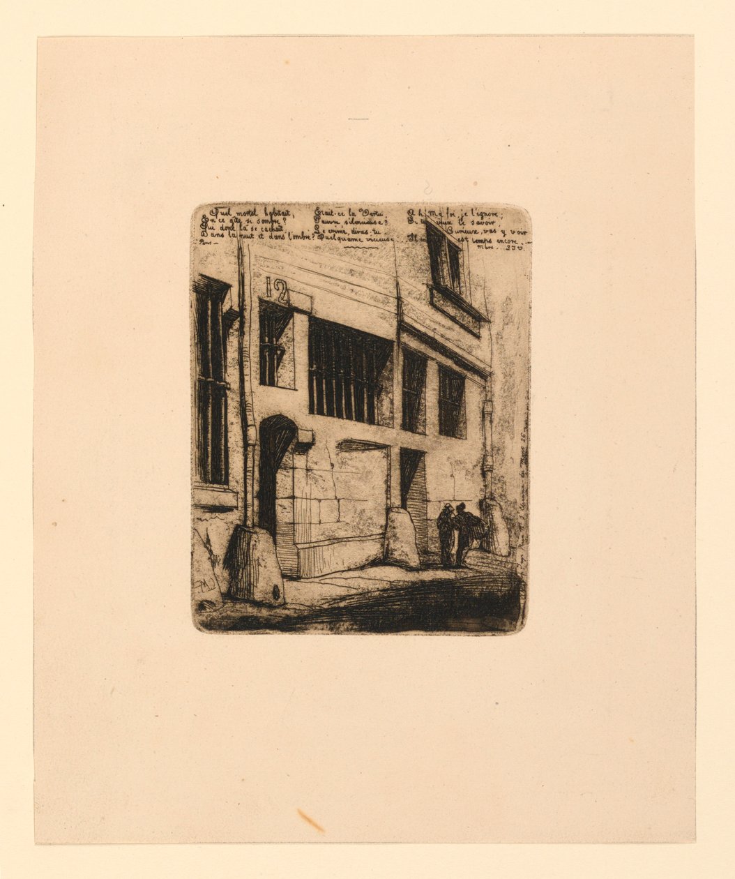 La rue des mauvais garçons door Charles Meryon