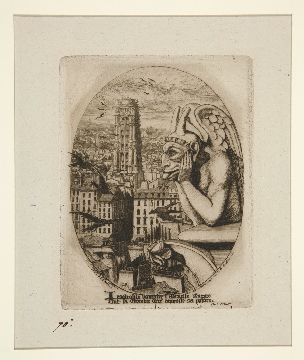 De vampier door Charles Meryon