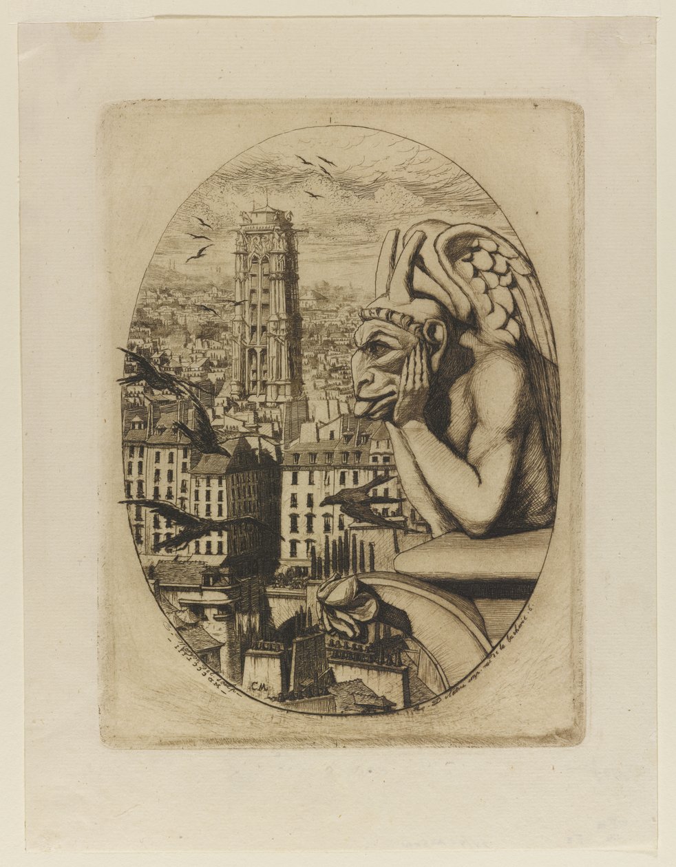 Le Stryge door Charles Meryon