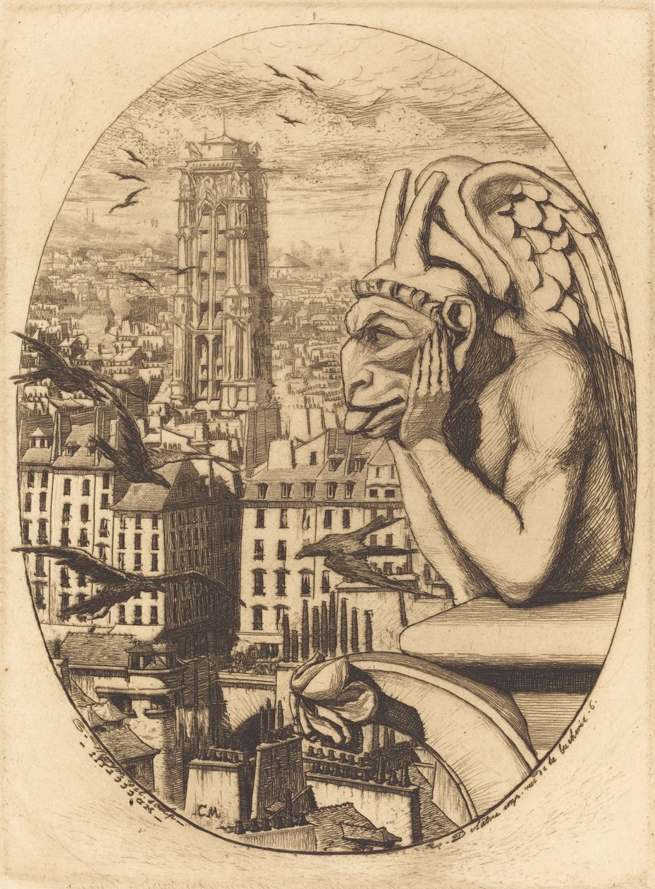 De vampier door Charles Meryon