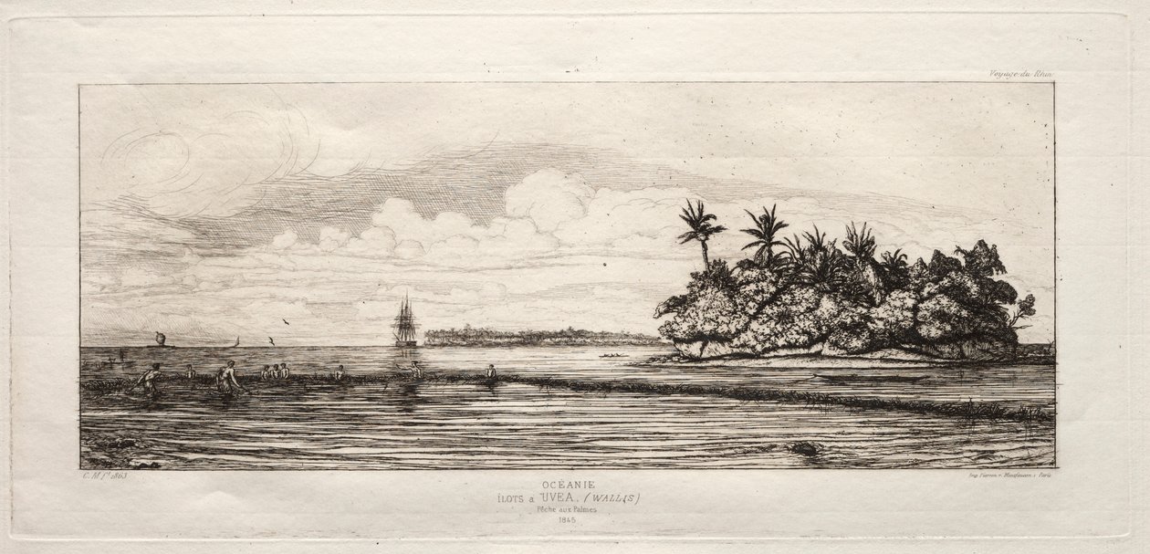 Oceanië, 1845 door Charles Meryon