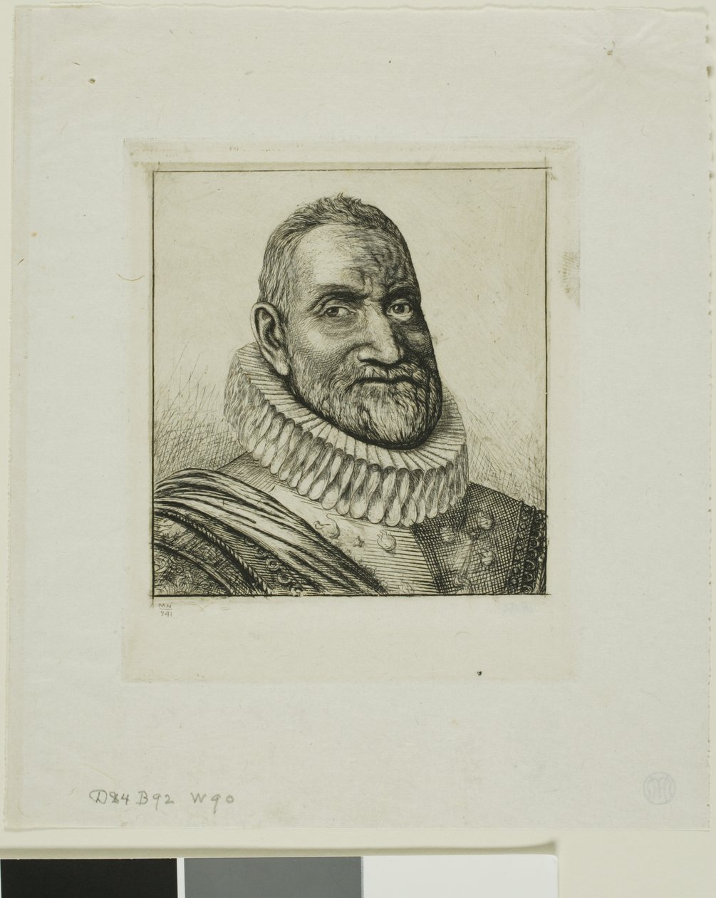 Portret van Th. Agrippa d