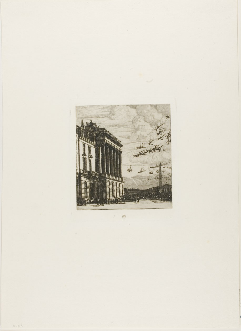 Het Admiraalshuis, Parijs door Charles Meryon