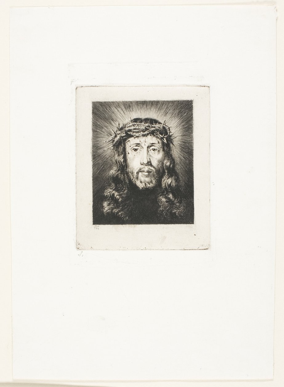 Het Gezicht van Christus door Charles Meryon