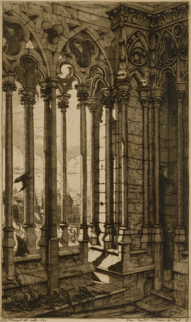 De Galerij, Notre Dame de Paris door Charles Meryon