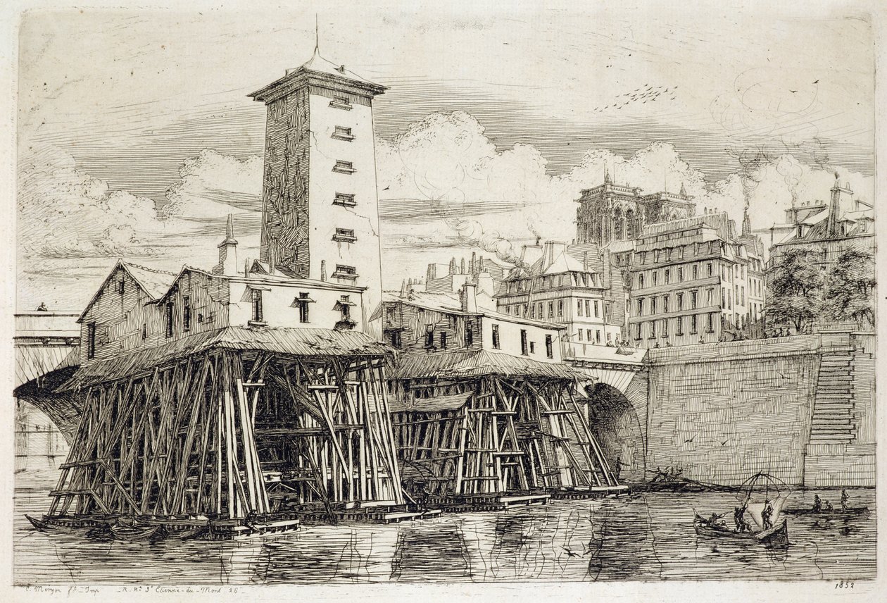 De Pomp, Notre Dame door Charles Meryon
