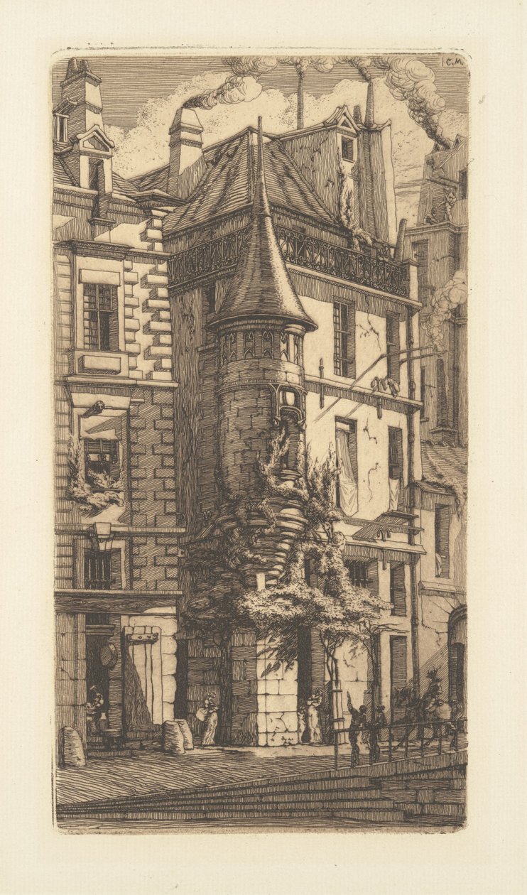 Tourelle, Rue de la Tixeranderie door Charles Meryon