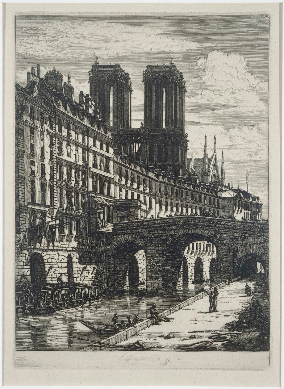 Kleine brug door Charles Meryon
