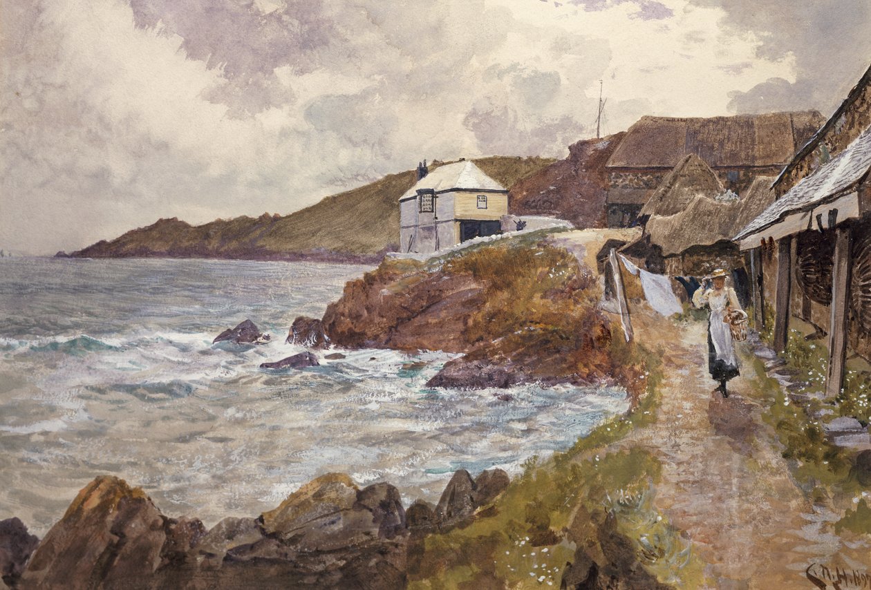 Kustscène door Charles Napier Hemy