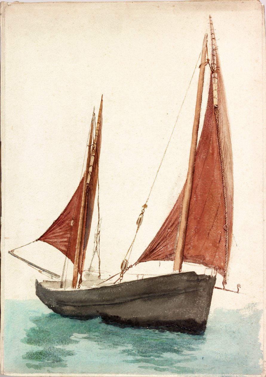 Vissersboot door Charles Napier Hemy
