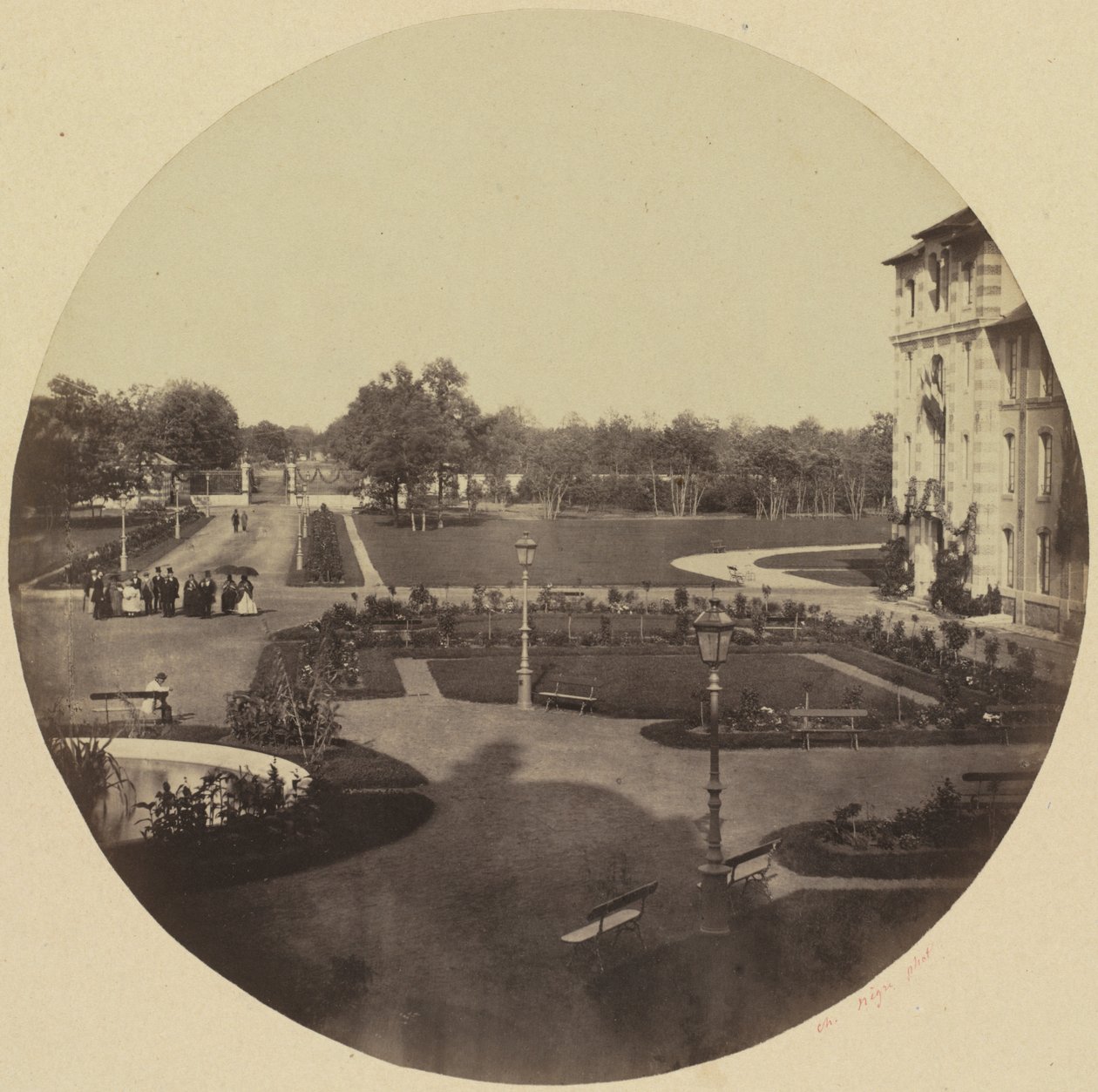 Het Asiel in Vincennes door Charles Nègre