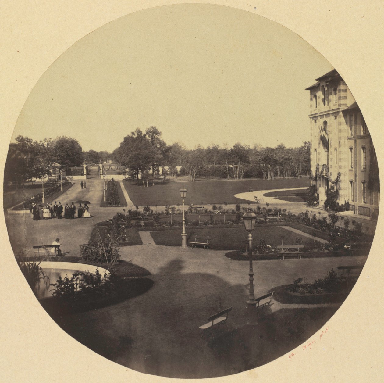 Het Asiel in Vincennes door Charles Nègre