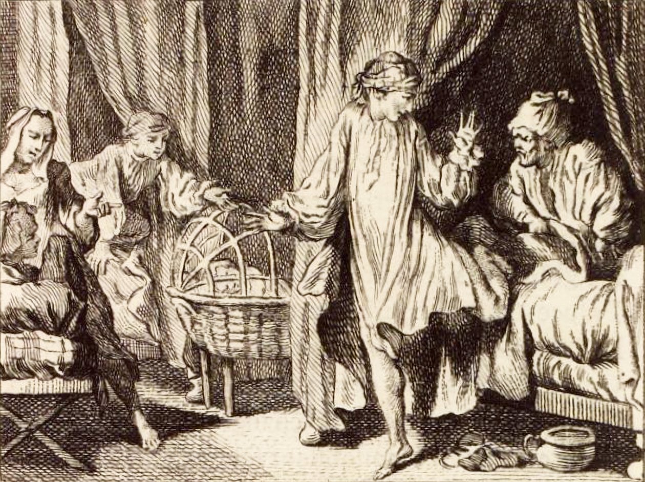 De Berceau door Charles Nicolas Cochin