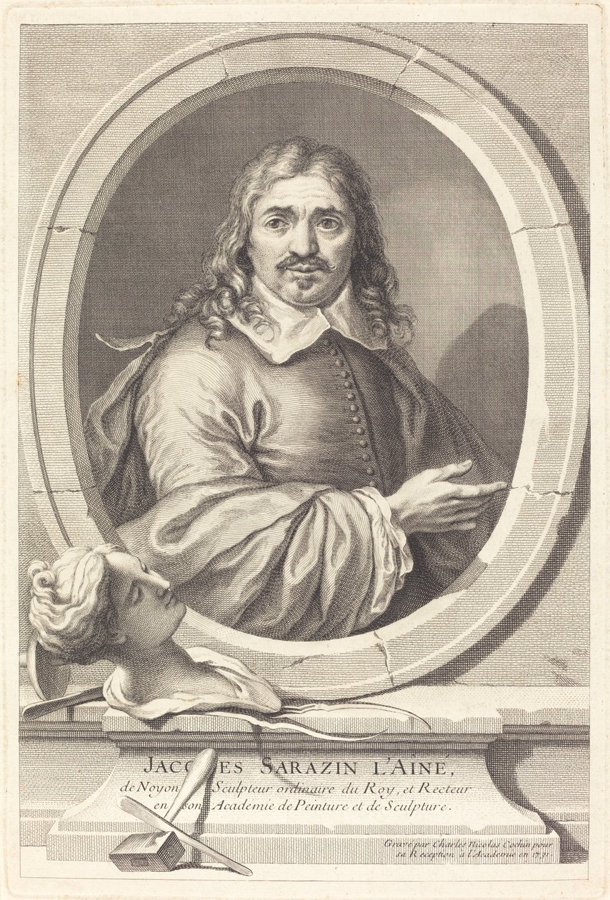 Jacques Sarazin de Oudere door Charles Nicolas Cochin I