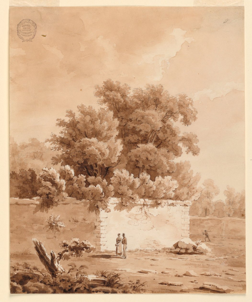 Op het platteland door Charles Nicolas Ransonnette