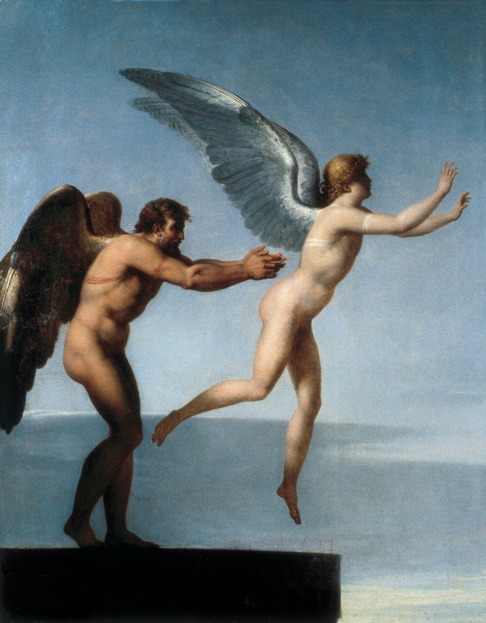 Dedalus en Icarus door Charles Paul Landon