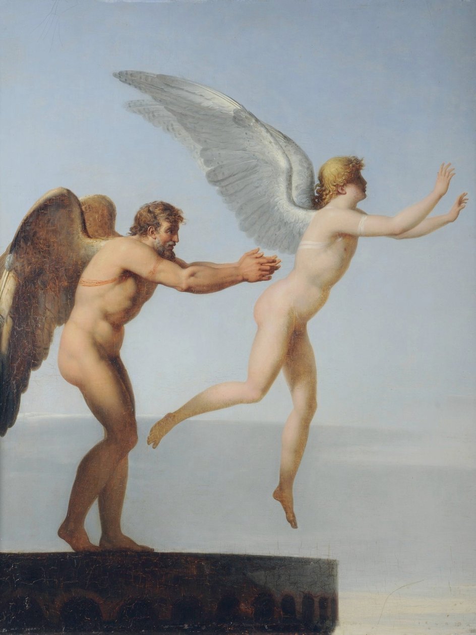 Icarus en Daedalus door Charles Paul Landon