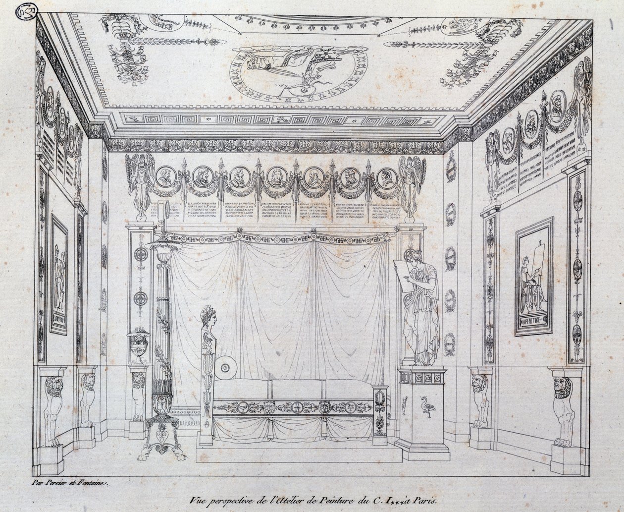 Schilderstudio voor CI door Charles Percier