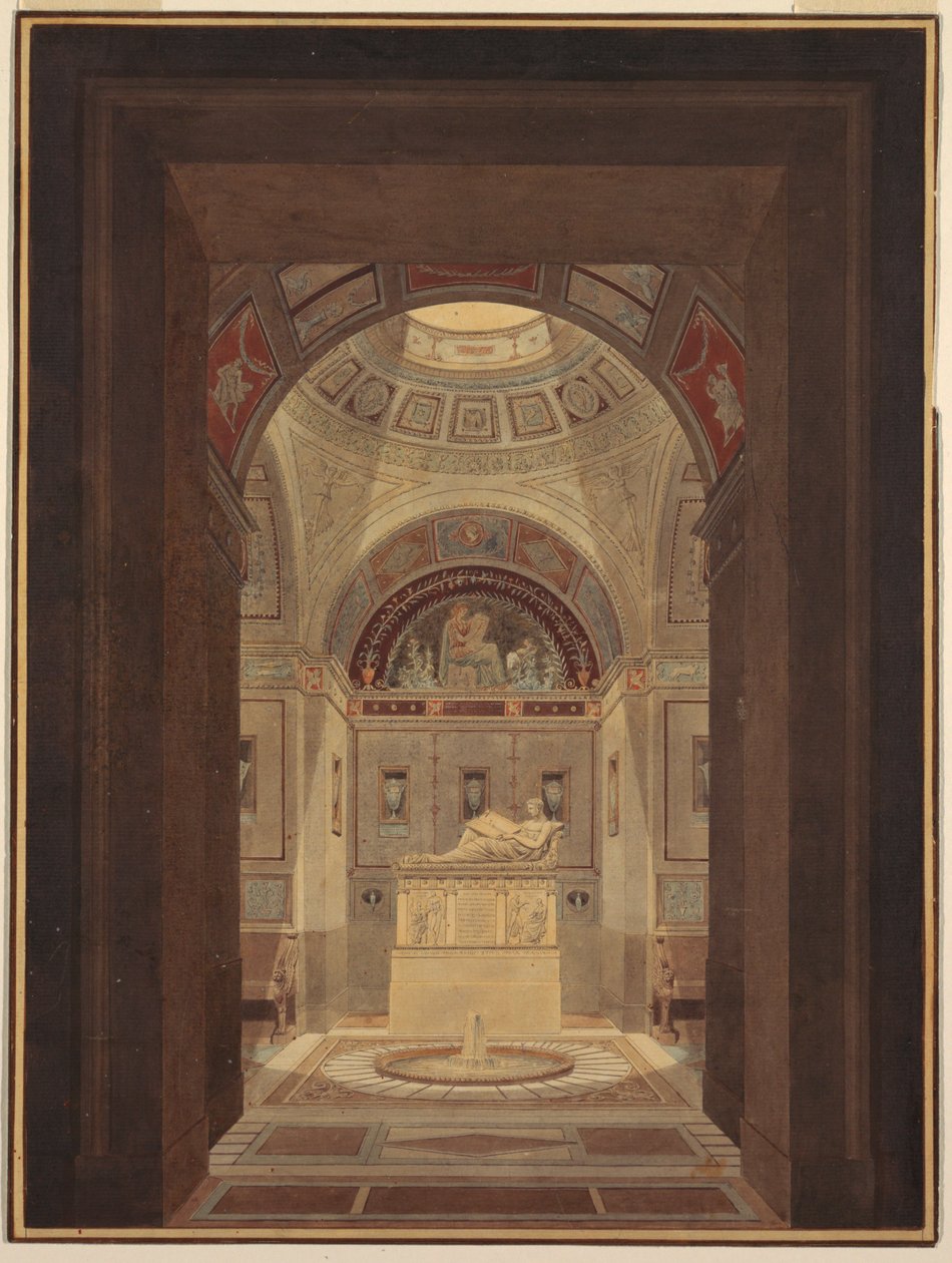 Grafkamer door Charles Percier