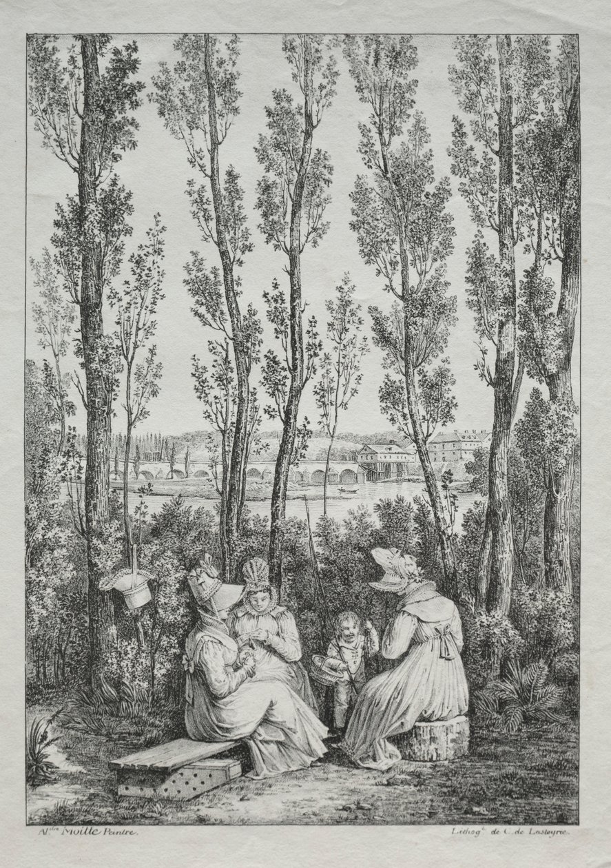 De Picknick door Charles Philibert Lasteyrie du Saillant