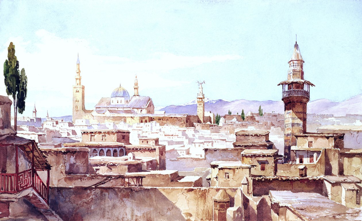 Een Uitzicht op Damascus door Charles Pierron
