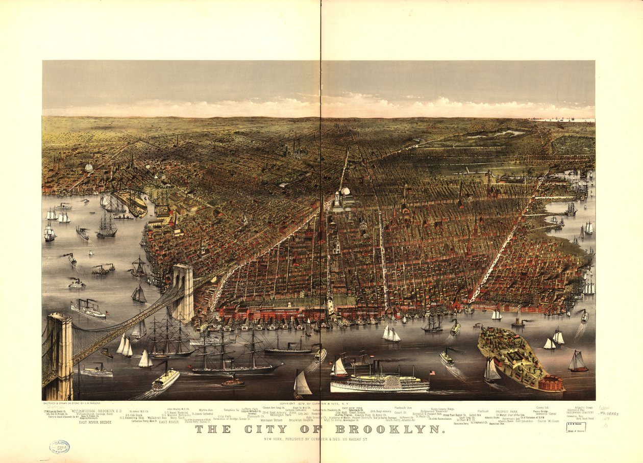 De stad Brooklyn door Charles R. Parsons
